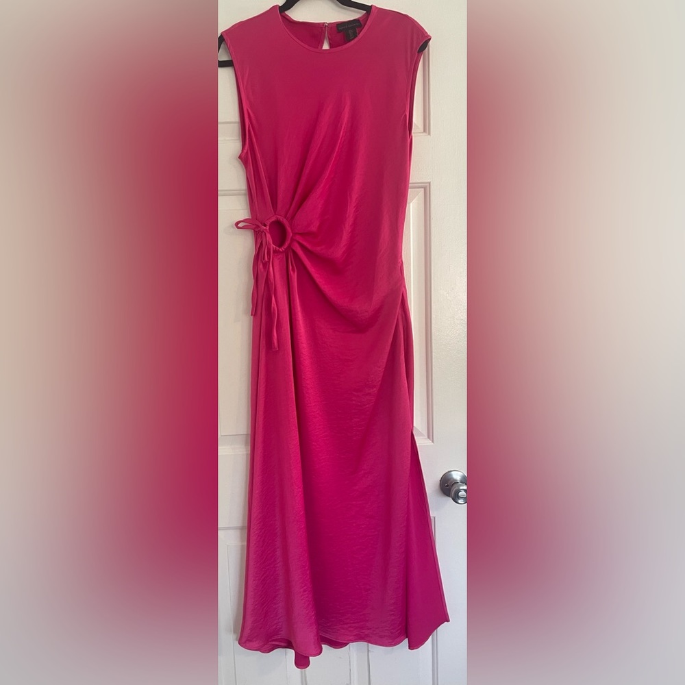 House of Harlow 1960 Pink Keyhole Midi Dress